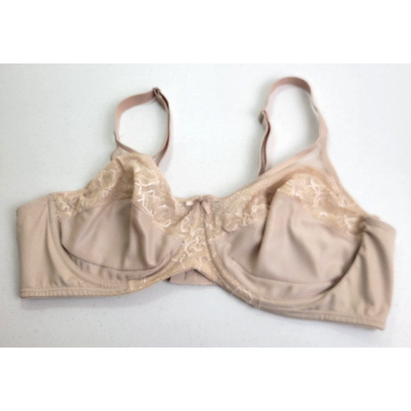 Lilyette Tan Ultimate Smoothing Full Coverage Underwire Minimizer Bra Size 44D - Picture 1 of 5